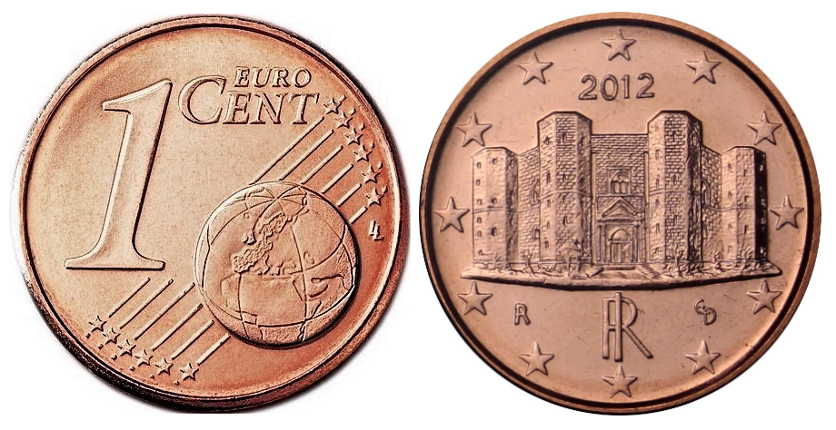 La moneta da 1 centesimo sparisce e con essa anche il Sud