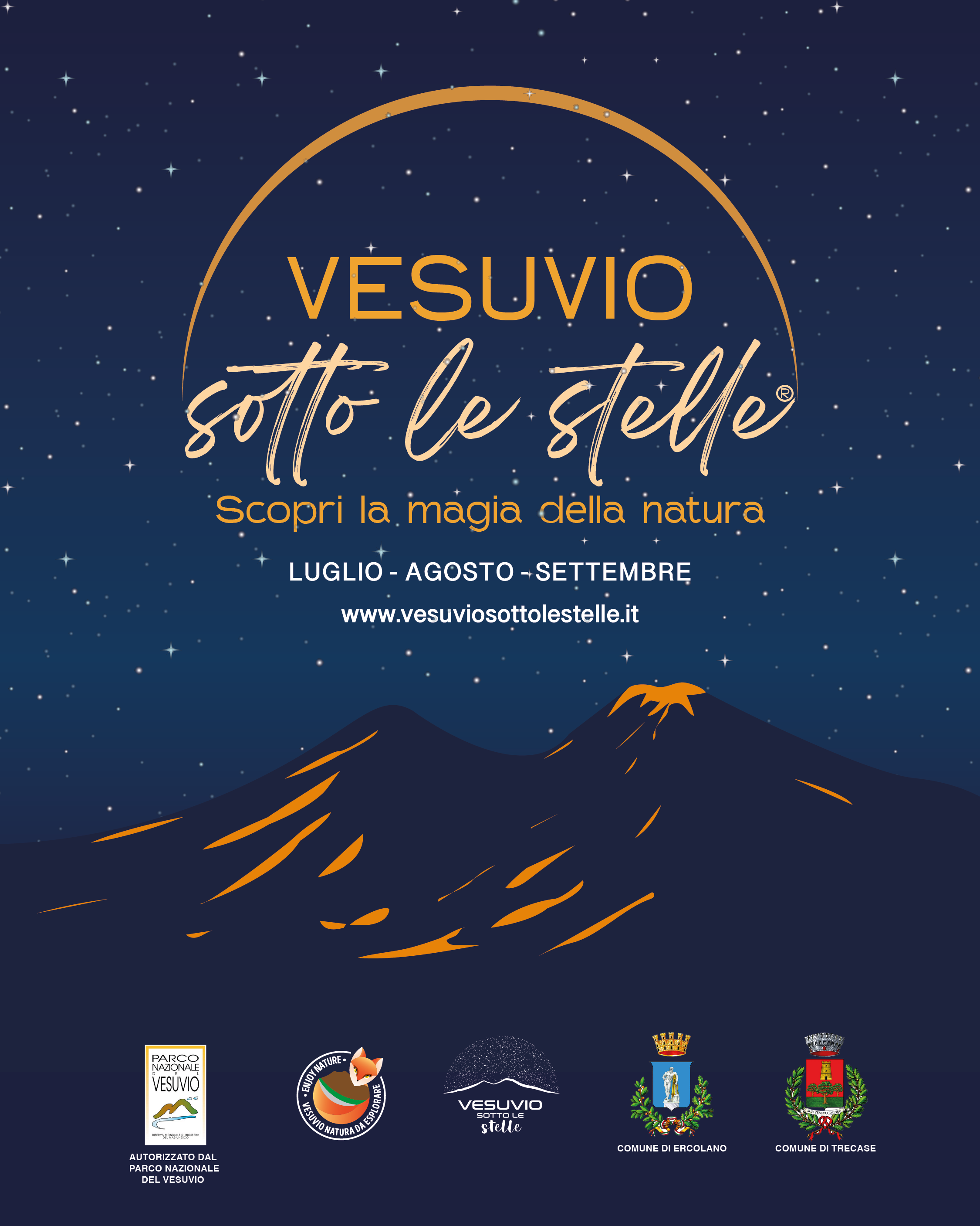 locandina vesuvio sotto le stelle